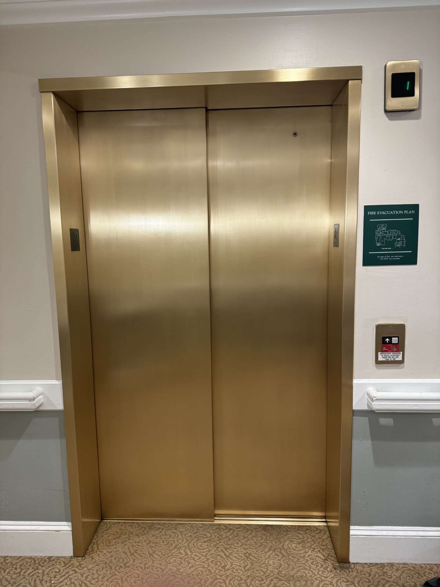 After — Elevator Panel Restoration
