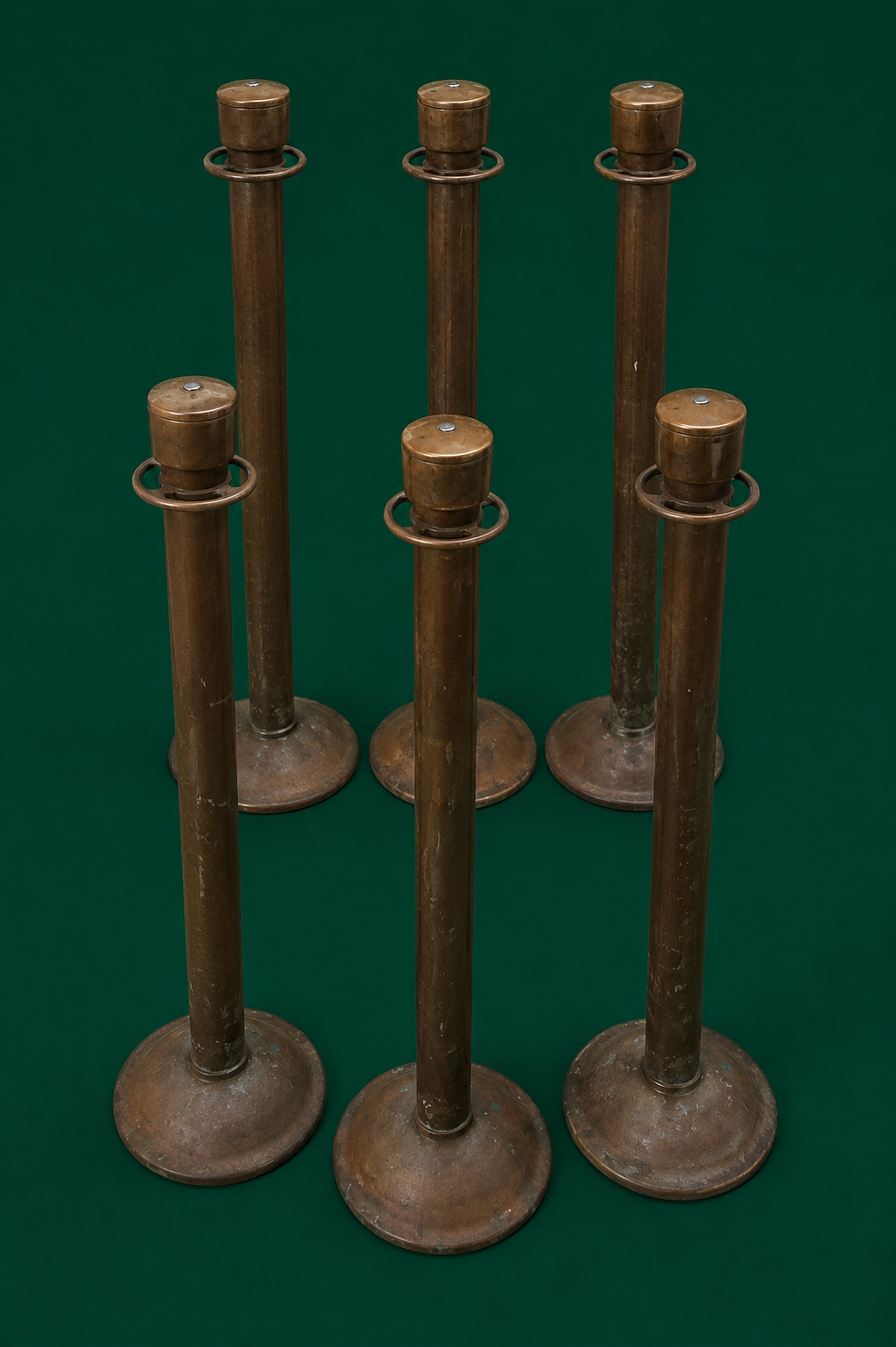 Before — Brass Stanchion Restoration
