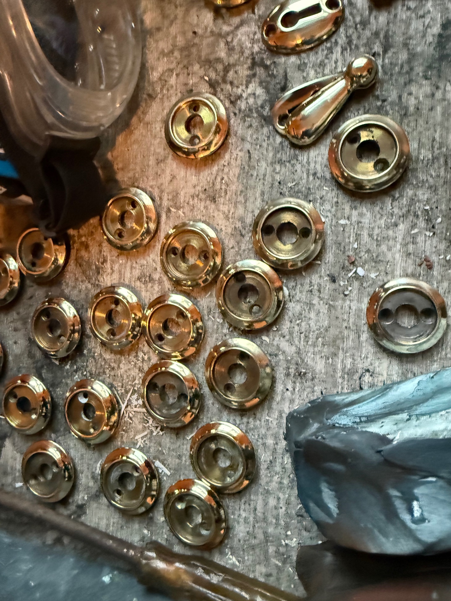 Brass hardware — after restoration